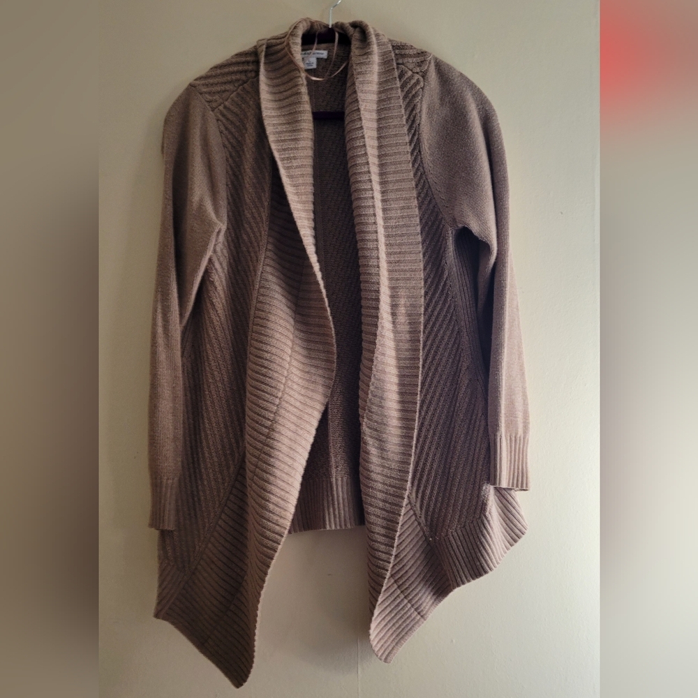 Tan knit cardigan
